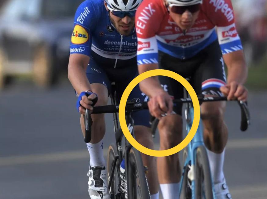 Van der Poel manubrio rotto Le Samyn