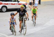 L’Ardita: il piccolo Francesco con la sua mitica Bianchi, la mascotte del gruppo