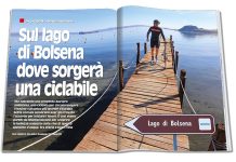 Sul lago di Bolsena dove sorgerà una ciclabile