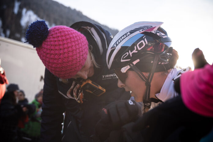 Lucia Bramati al termine della prova di Vermiglio