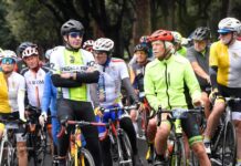 Bugno «Pedala per un Sorriso» per le strade di Roma