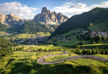 Passo Campolongo: salendo da Corvara, l’inizio è super insidioso Passo Campolongo