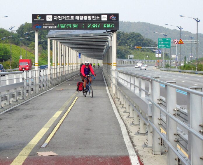 ciclabile in corea ciclabile