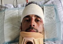 Maratona delle Dolomiti, brutto incidente per Omar Di Felice Di Felice