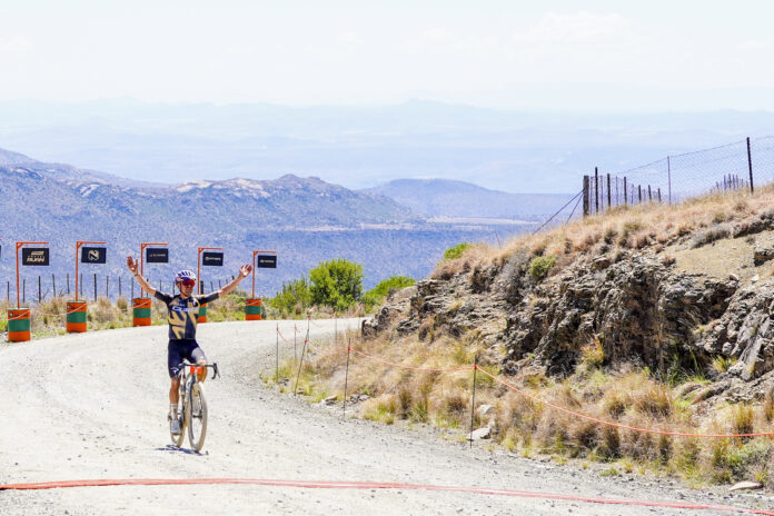 Tom Pidcock wins the day during stage 5 of Nedbank Gravel Burn stage race from Pidcock